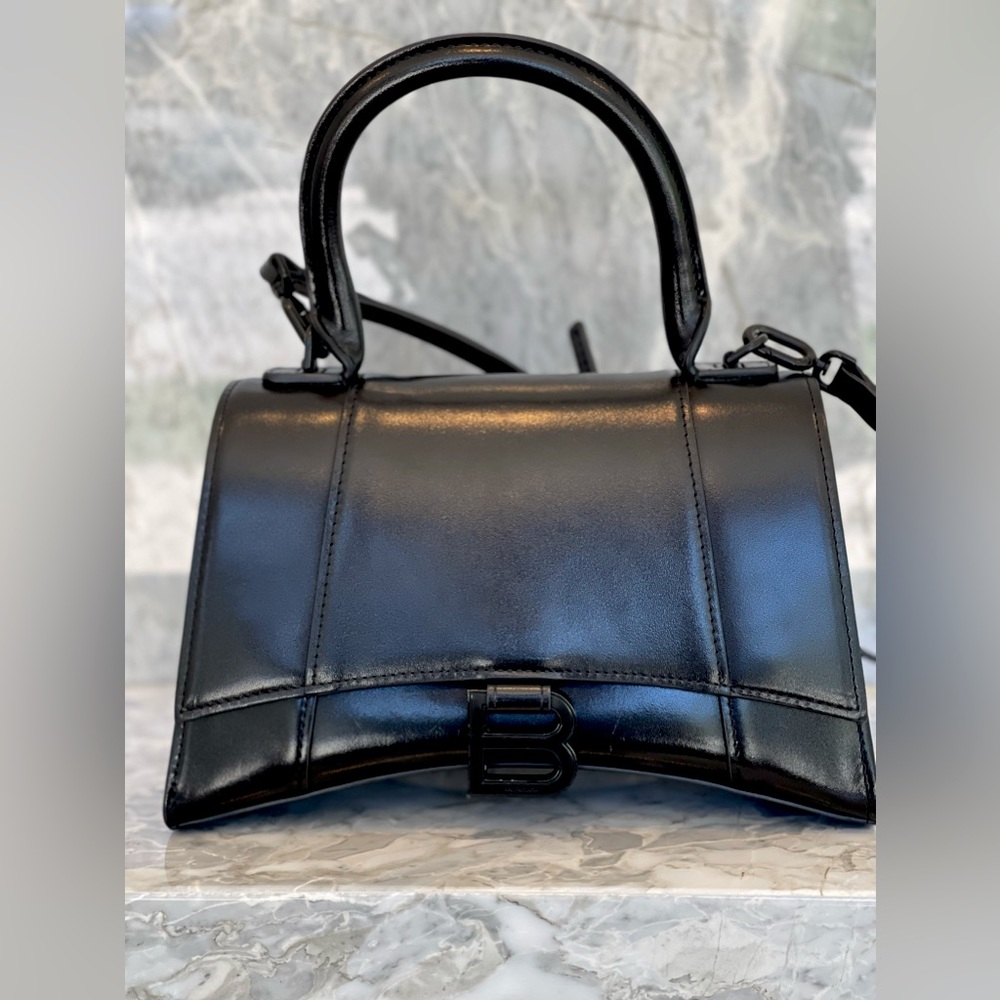 Balenciaga black hourglass bag